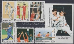 ** 1996 Nyári Olimpia, Atlanta Sor Mi 1434-1439 + Blokk 127 - Sonstige & Ohne Zuordnung