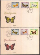 1965 Lepkék 9 érték 3 Db FDC-n - Altri & Non Classificati