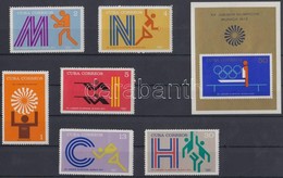 ** 1972 Nyári Olimpia értékek Mi 1790-1791, 1793-1796 + Blokk Mi 38 - Sonstige & Ohne Zuordnung