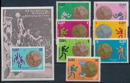 ** 1973 Nyári Olimpia Sor Mi 1839-1845 + Blokk 40 - Autres & Non Classés