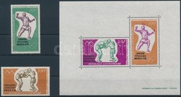 ** 1972 Nyári Olimpia: München Felülnyomott Sor Mi 289-290 + Blokk Mi 8 - Altri & Non Classificati