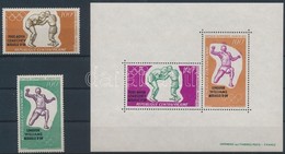 ** 1972 Nyári Olimpia: München Felülnyomott Sor Mi 289-290 + Blokk Mi 8 - Other & Unclassified