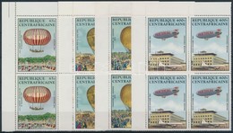 ** 1983 A Montgolfiere Hőlégballon Első útja Sor ívsarki 4-es Tömbökben Mi 938-941 - Altri & Non Classificati