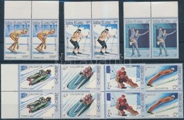 ** 1987 Téli Olimpia ívszéli Sor Párokban Mi 965-971 - Andere & Zonder Classificatie