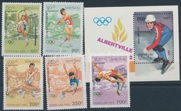 ** 1992/95 Olimpia Mi 1455-1459 + Blokk 141 - Andere & Zonder Classificatie