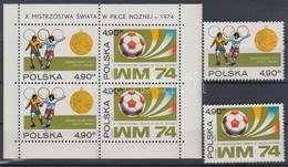** 1974 Nyári Olimpia, München; Futball Világbajnokság Sor Mi 2315-2316 + Blokk 59 - Sonstige & Ohne Zuordnung