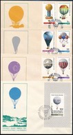 1981 Ballonposta Sor Mi 2729-2734 + Blokk Mi 85 4 Db FDC-n - Sonstige & Ohne Zuordnung