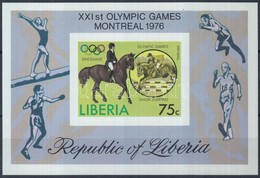 ** 1976 Montreali Nyári Olimpia Vágott Blokk Mi 80 B - Autres & Non Classés