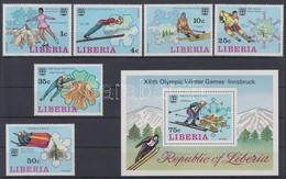 ** 1976 Téli Olimpia Sor Mi 980 A-985 A + Blokk Mi 79A - Sonstige & Ohne Zuordnung