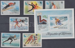 ** 1980 Téli Olimpia Sor Mi 1168-1173 A + Blokk 95A - Altri & Non Classificati