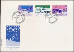 ** 1979 Téli Olimpia ívszéli Sor + FDC Mi 735-737 - Sonstige & Ohne Zuordnung