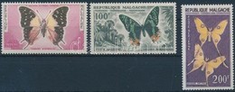 ** 1960 Állatok 3 Lepke értéke Mi 457-459 - Andere & Zonder Classificatie