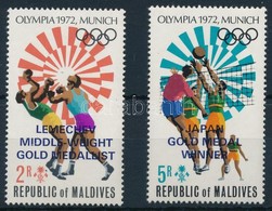 ** 1973 Nyári Olimpia Sor Felülnyomással Mi 430-431A - Autres & Non Classés