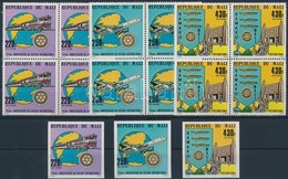 ** 1980 Rotary Sor 4-es Tömbökben + Vágott Sor Mi 741-743 - Other & Unclassified