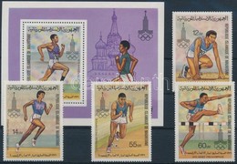 ** 1979 Nyári Olimpia Sor Mi 652-655 + Blokk 26 - Altri & Non Classificati