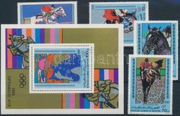 ** 1980 Nyári Olimpia Sor Mi 680-683 + Blokk 27 - Andere & Zonder Classificatie