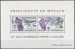 ** 1988 Téli Olimpia, Calgary Blokk Mi 38 - Andere & Zonder Classificatie