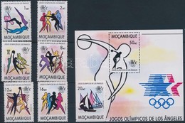 ** 1983 Nyári Olimpia, Los Angeles Sor Mi 928-934 + Blokk 15 - Sonstige & Ohne Zuordnung