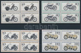 ** 1983 Motorkerékpárok Sor Négyestömbökben Mi 694-697 - Sonstige & Ohne Zuordnung