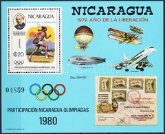 ** 1980 Nicaragua Részt Vesz Az Olimpián; Rowland Hill Blokk Mi 111 - Other & Unclassified