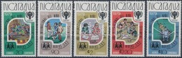 ** 1980 Olimpia Sor Ezüst Felülnyomással Mi 2080-2084 B - Altri & Non Classificati