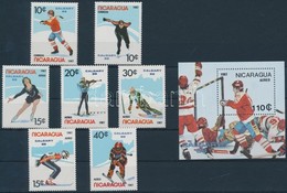 ** 1987 Téli Olimpia, 1988 Sor Mi 2738-2744 + Blokk 172 - Andere & Zonder Classificatie