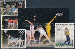 ** 1983 Nyári Olimpia, Los Angeles Sor Mi 846-849 + Blokk 40 - Sonstige & Ohne Zuordnung