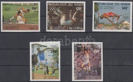 ** 1984 Nyári Olimpia Vágott Sor Mi 876-880 - Sonstige & Ohne Zuordnung