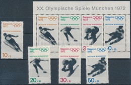 ** 1971 Olimpiai Játékok Sor Mi 680-683 + Blokk 6 - Andere & Zonder Classificatie