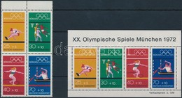 ** 1972 Nyári Olimpia, München Bélyegfüzet Lap Mi 22 + Blokk Mi 8 - Andere & Zonder Classificatie