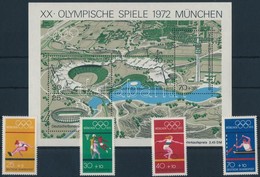 ** 1972 Olimpia Sor Mi 734-737 + Blokk Mi 7 - Sonstige & Ohne Zuordnung