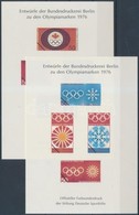 1976 2 Klf Olimpia Emléklap - Sonstige & Ohne Zuordnung