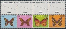 ** 1983 Lepkék ívszéli Sor,
Butterflies Margin Set
Mi 579-582 - Other & Unclassified