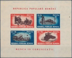 ** 1948 Közlekedési Eszközök Blokk Mi 38 - Sonstige & Ohne Zuordnung