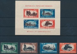 ** 1948 Közlekedési Eszközök Sor Mi 1165-1168 + Blokk 38 - Other & Unclassified