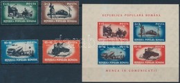 ** 1948 Közlekedési Eszközök Sor Mi 1165-1168 + Blokk Mi 38 - Altri & Non Classificati