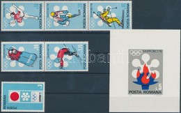 ** 1971 Téli Olimpia Sor Mi 2984-2989 + Vágott Blokk 91 - Andere & Zonder Classificatie