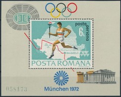 ** 1972 Nyári Olimpia, München Blokk Mi 93 - Andere & Zonder Classificatie