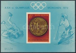 ** 1972 Nyári Olimpia, München Vágott Blokk Mi 101 - Andere & Zonder Classificatie