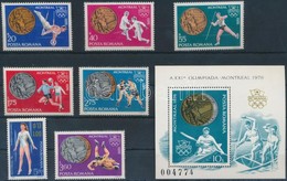 ** 1976 A Montreali Olimpia érmesei Sor Mi 3372-3378 +  Blokk 137 - Andere & Zonder Classificatie