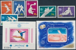 ** 1976 Montreali Nyári Olimpia Sor Mi 3350-3355 + Fogazott és Vágott Blokk Mi 135-136 - Andere & Zonder Classificatie