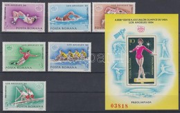 ** 1984 Nyári Olimpia, Los Angeles Sor Mi 4042-4047 + Blokk 204 - Andere & Zonder Classificatie