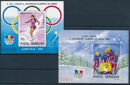 ** 1992 Téli Olimpia Blokk Sor  Mi 269-270 - Andere & Zonder Classificatie