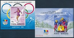 ** 1992 Téli Olimpia Blokk Sor  Mi 269-270 - Andere & Zonder Classificatie