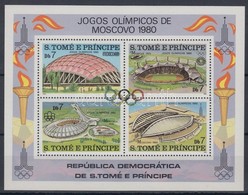 ** 1980 Moszkvai Nyári Olimpia Blokk Mi 43 A - Sonstige & Ohne Zuordnung