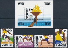 ** 1988 Nyári Olimpia Sor Mi 1130-1133 + Blokk Mi 60 - Andere & Zonder Classificatie