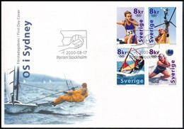 2000 Nyári Olimpia Négyestömb Mi 2182-2185 FDC-n - Sonstige & Ohne Zuordnung