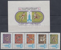 ** 1980 Nyári Olimpia, Moszkva ötöscsík Mi 1471-1475 + Blokk 61 - Altri & Non Classificati