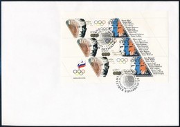 1992 Nyári Olimpia, Barcelona Kisív FDC-n Mi 27-28 - Sonstige & Ohne Zuordnung