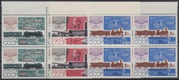 ** 1965 Szovjet Postatörténet Sor ívszéli Négyes Tömbökben Mi 3162-3164 - Sonstige & Ohne Zuordnung